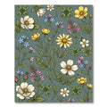 Wildflower Meadow Botanical Sage Rug