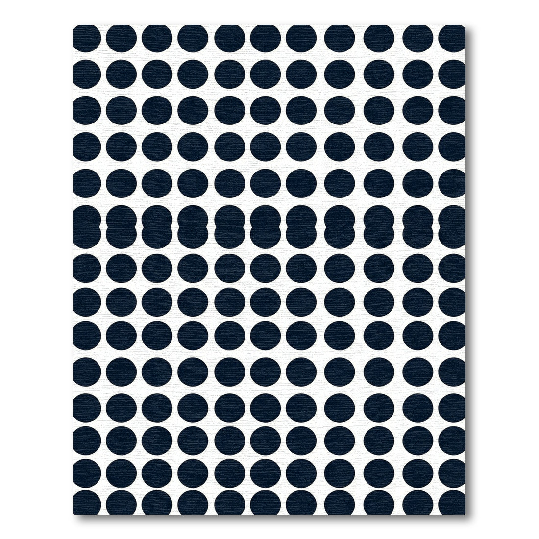 Modern Navy Blue Circular Grid Rug