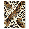 Sophisticated Golden Leopard Animal Spot Rug