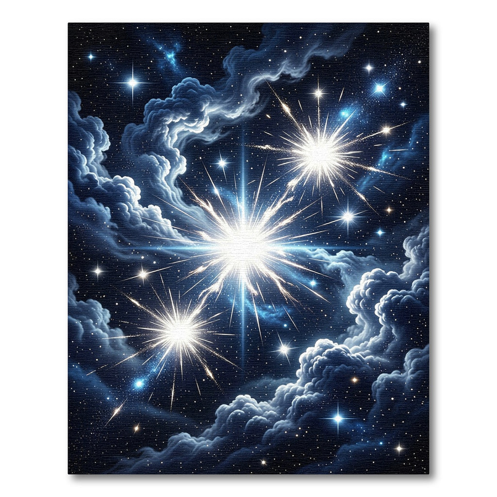 Celestial Midnight Cosmic Starry Sky Rug