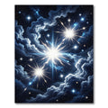 Celestial Midnight Cosmic Starry Sky Rug