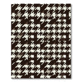 Classic Brown Dogtooth Check Rug