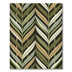 Verdant Leaf Chevron Zigzag Rug