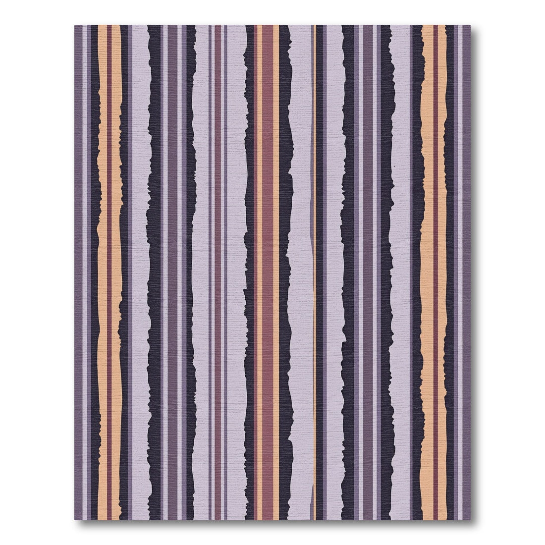 Earthy Tones Vertical Stripe Composition Rug