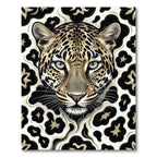 Majestic Leopard Spots Abstract Collage Rug