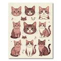 Cute Brown Tabby Cat Portrait Art Rug