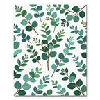 Lush Green Eucalyptus Botanical Art Rug