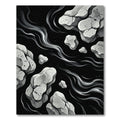 Monochromatic Stone Flow Abstract Rug