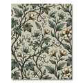 Elegance Sage Cream Botanical Floral Rug