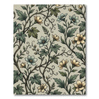 Elegance Sage Cream Botanical Floral Rug