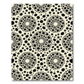 Monochrome Dot Mandala Geometric Rug