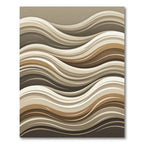 Earthy Tone Abstract Swirl Rug