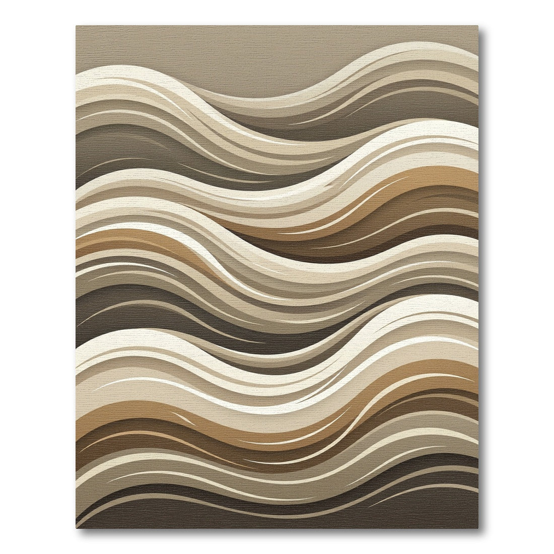 Earthy Tone Abstract Swirl Rug