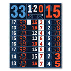 Bold Mid Century Modern Scoreboard Art Rug