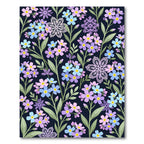 Pastel Forget Me Not Garden Bloom Rug