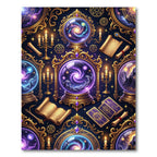 Celestial Crystal Ball Galaxy Astrology Rug