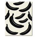 Black Cream Banana Fruit Arrangement Rug