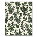 Botanical Fresh Green Herb Garden Rug