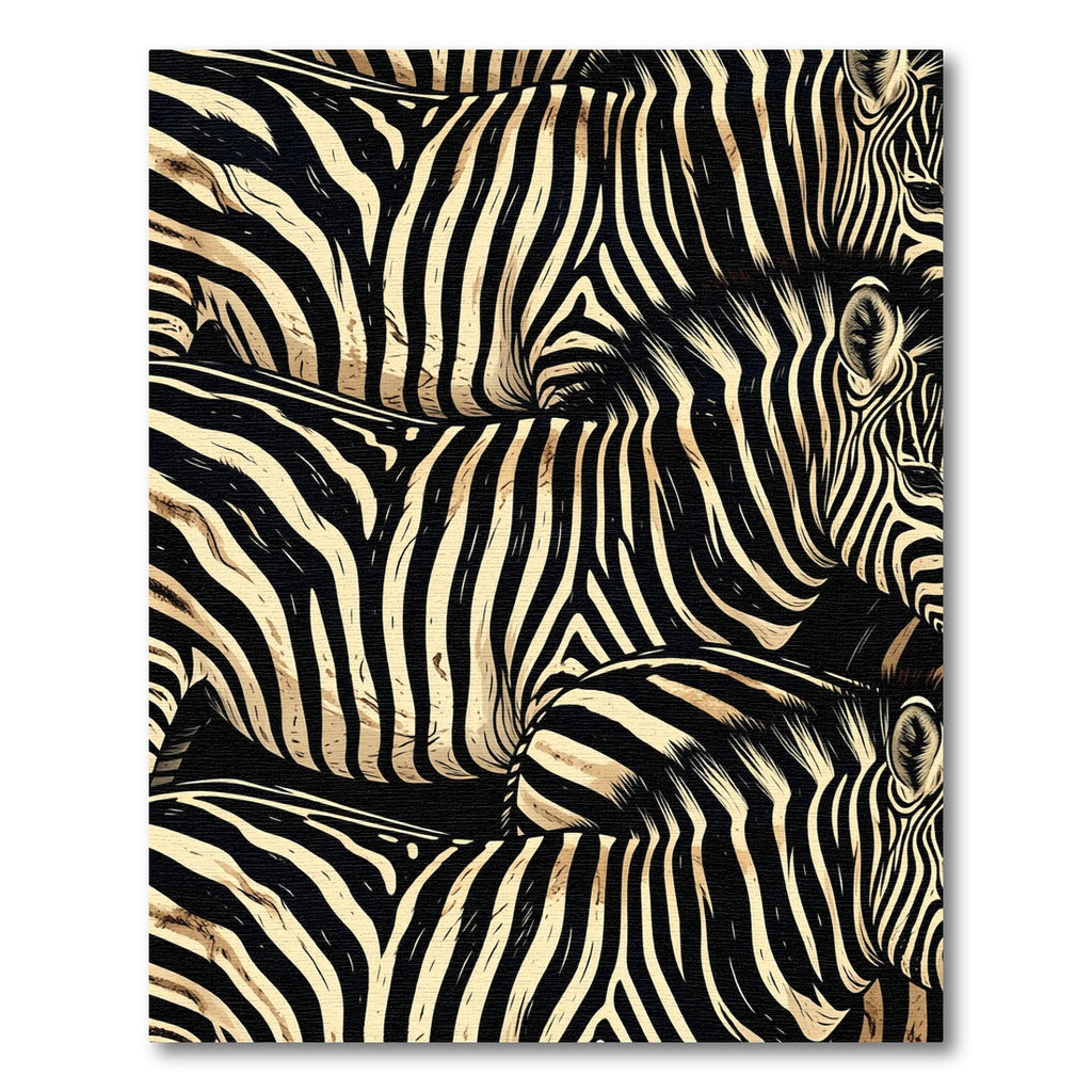 Bold Black and Ivory Zebra Stripes Rug