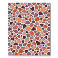 Abstract Organic Shapes Terracotta Rug