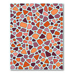 Abstract Organic Shapes Terracotta Rug