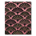 Art Deco Fan Gold Pink Rug