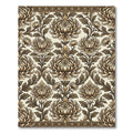 Antique Golden Floral Damask Rug