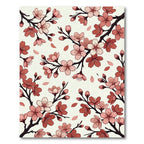 Pink Cherry Blossom Branch Arrangement Rug