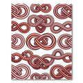 Coral Infinite Loop Knots Rug