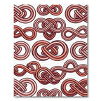 Coral Infinite Loop Knots Rug