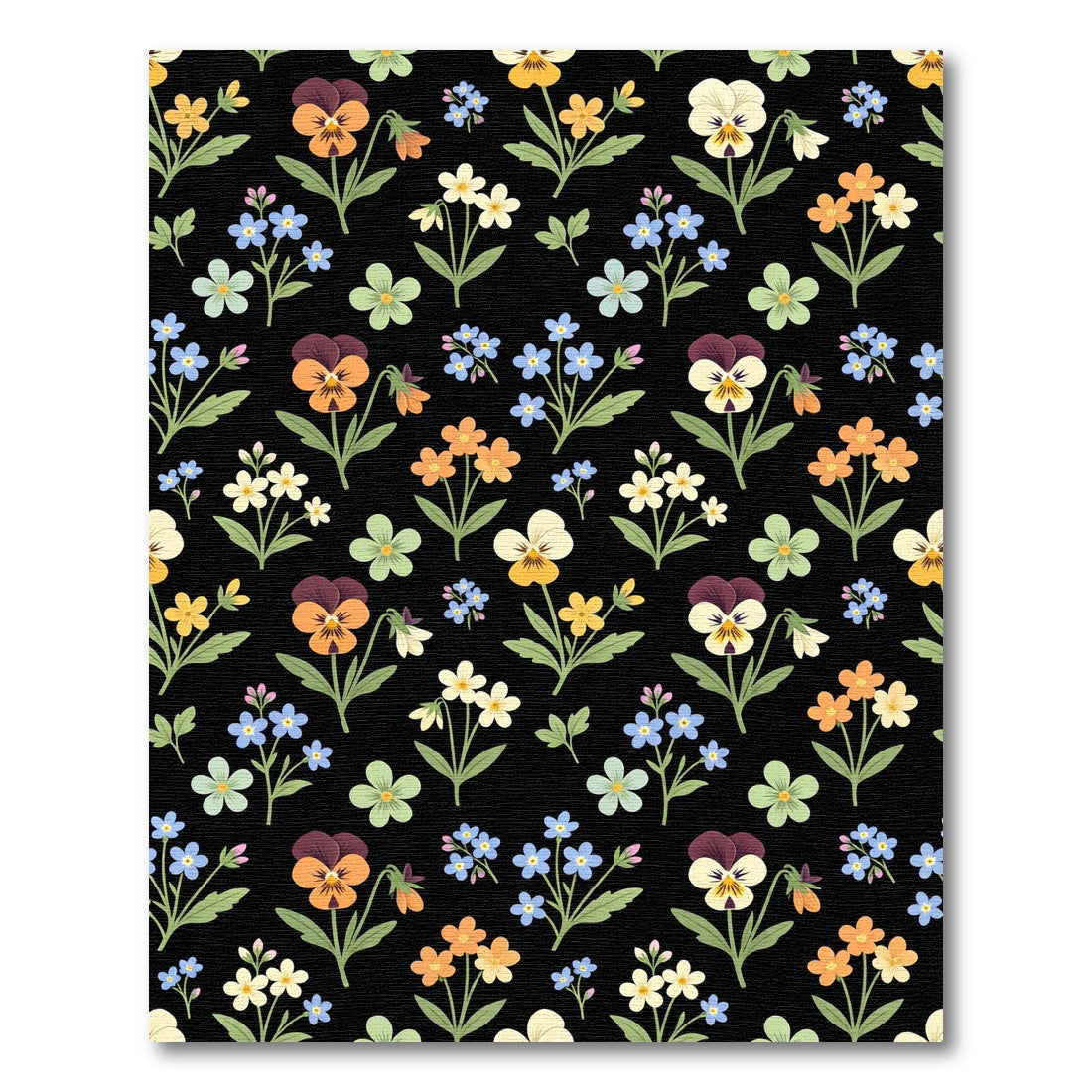 Vintage Floral Garden Collection Rug