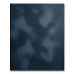 Moody Dark Blue Textured Abstract Clouds Rug
