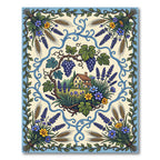Farmhouse Vineyard Floral Wheat Lavender Rug
