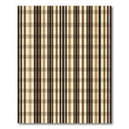 Brown Beige Plaid Vertical Stripe Rug