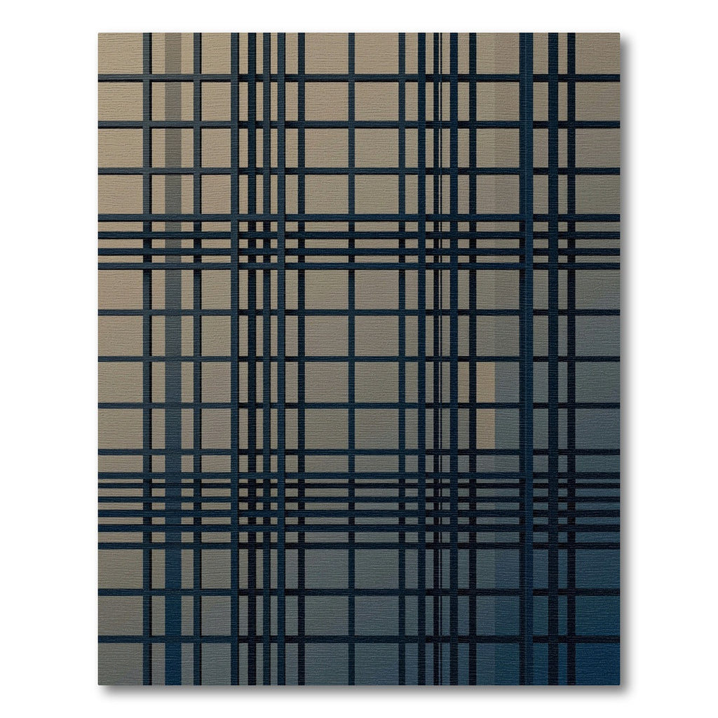 Modern Charcoal Grid Geometric Graphic Rug