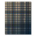 Modern Charcoal Grid Geometric Graphic Rug