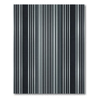 Modern Charcoal Gray Stripe Rug