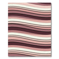 Mauve Pink Layered Wave Rug