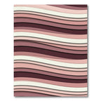 Mauve Pink Layered Wave Rug