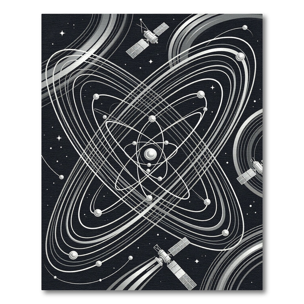 Cosmic Orbiting Satellites Galactic Rings Rug