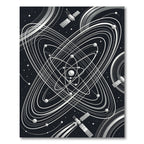Cosmic Orbiting Satellites Galactic Rings Rug