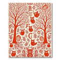 Red Owl Woodland Tree Alphabet Rug