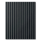 Classic Black White Pinstripe Abstraction Rug
