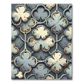 Antique Clover Quatrefoil Tile Composition Rug