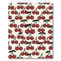 Playful Retro Red Cherry Toss Rug