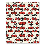 Playful Retro Red Cherry Toss Rug