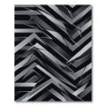 Abstract Gray Geometric Angular Rug