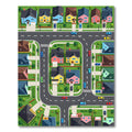 Colorful Suburban Neighborhood Streetscape View Rug
