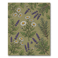 Botanical Daisy Lavender Medley Rug
