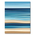 Abstract Coastal Horizon Beach Stripes Rug